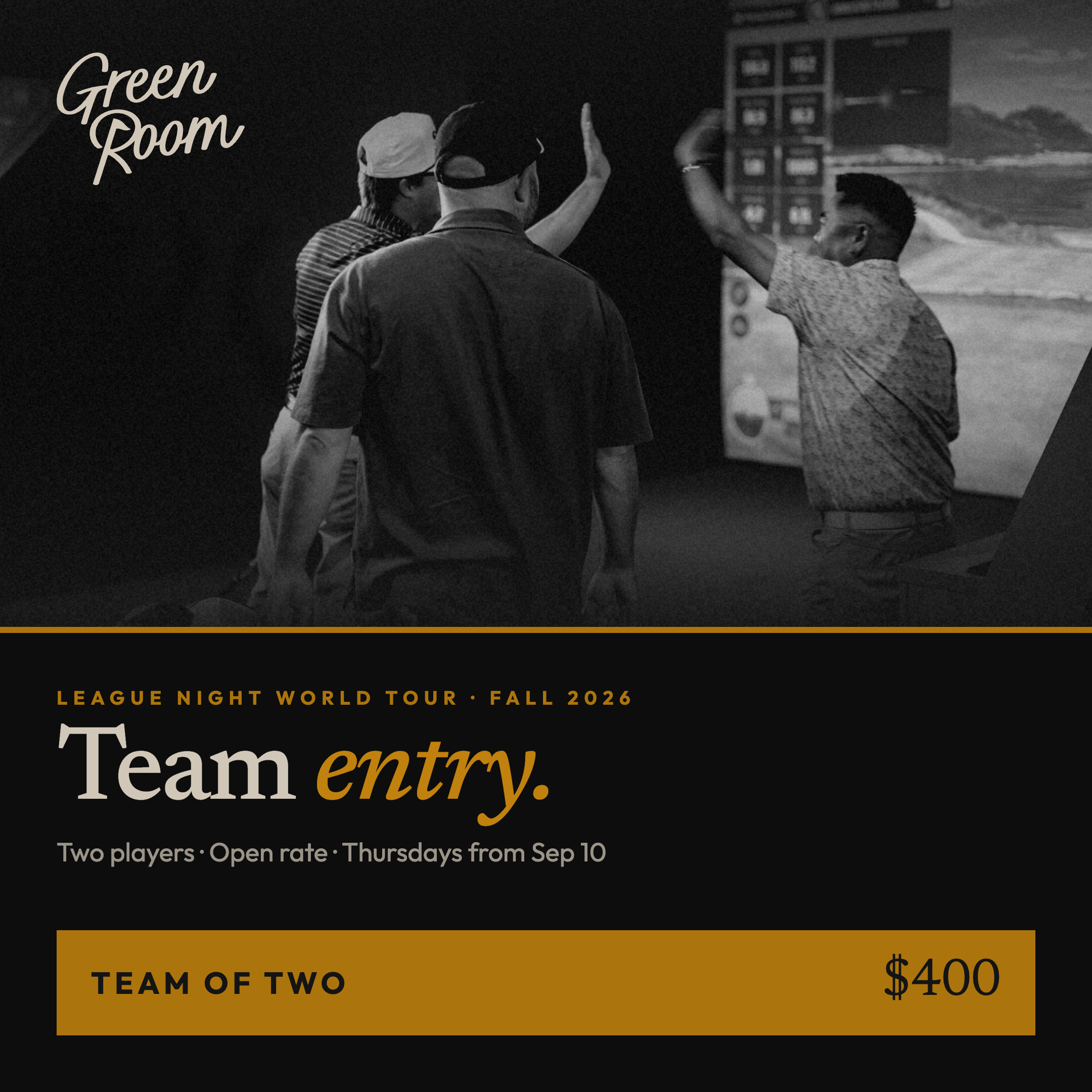 Green Room League Registration – Fall 2026