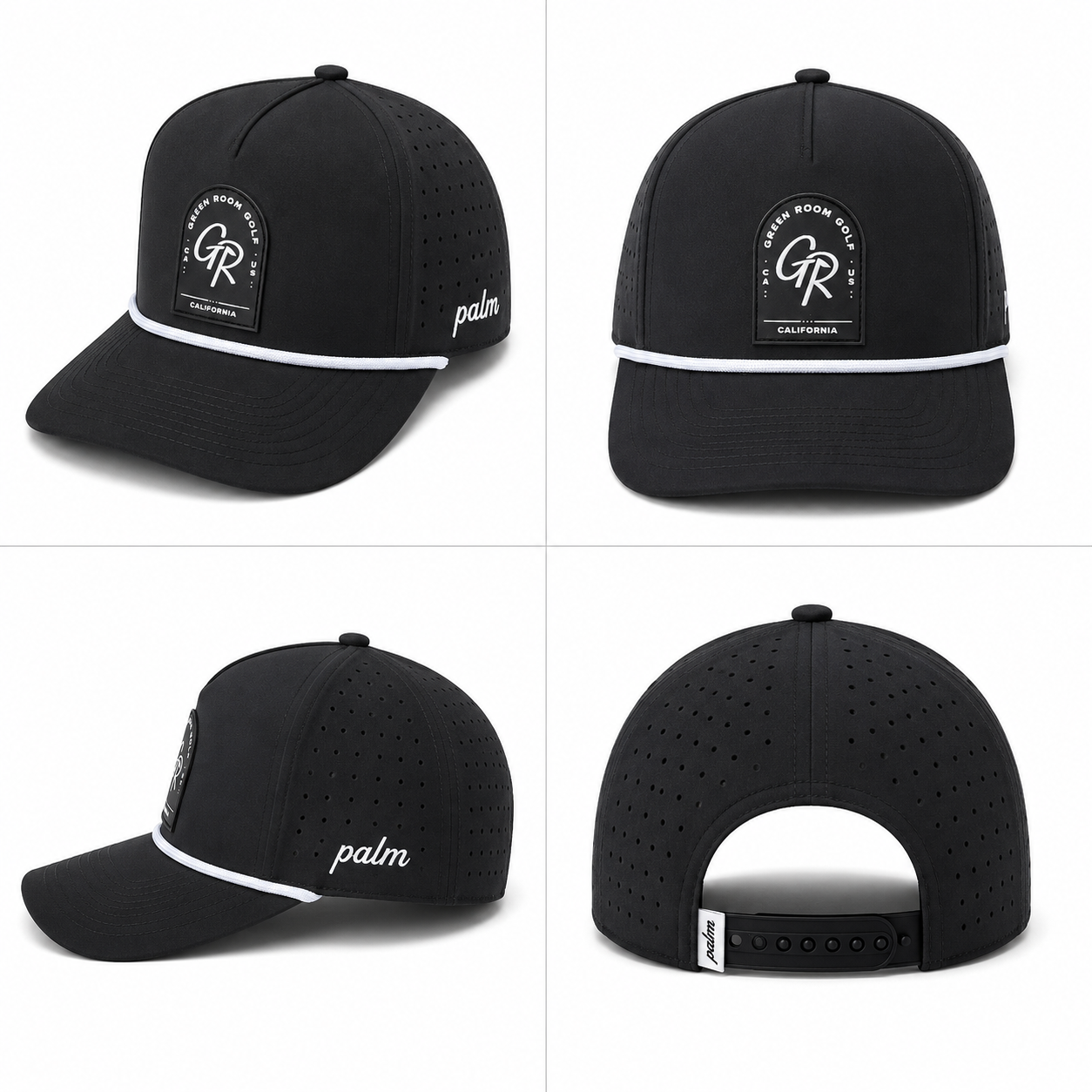 Green Room Golf Rope Hat - Black